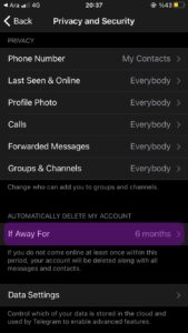 delete telegram 3