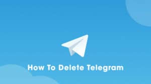 how to delete telegram