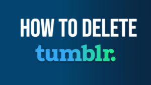 how to delete tumblr account