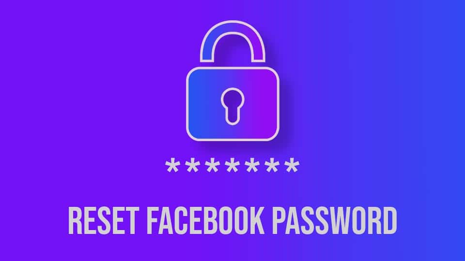 how to reset facebook password