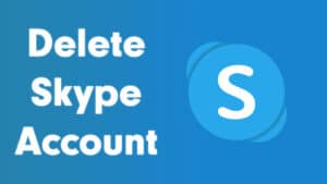 how to delete skype account